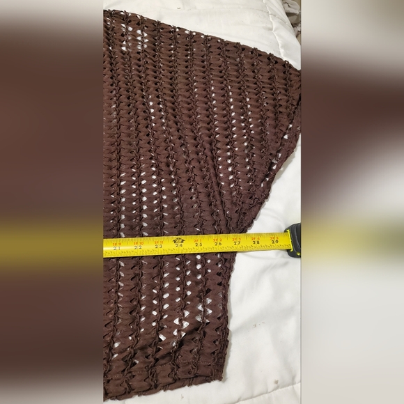 Zara Brown Batwing Coverup. Size M - Picture 8 of 11